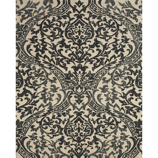 Serra Hourglass Black Area Rug (8 X 11)