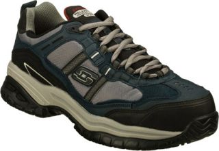 Mens Skechers Work Relaxed Fit Soft Stride Grinnell Comp   Navy/Gray Composite