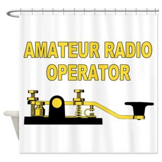  Amateur Radio Operator Shower Curtain  Use code FREECART at Checkout