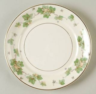 Pope Gosser American Ivy Bread & Butter Plate, Fine China Dinnerware   Green & Y