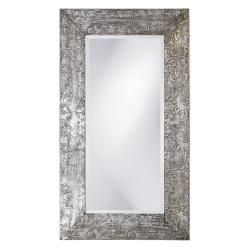New Zealand Silver Wood Mirror (SilverPattern Filagree scroll workShape RectangleSpecial features Can be hung vertically or horizontallyDimensions 26 inches wide x 46 inches high x 1 inch deep )