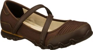 Womens Skechers Relaxed Fit Bikers Step It   Brown Casual Shoes