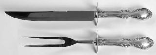 Fine Arts Southern Colonial (Sterling,1945) Large 2 Piece Roast Carving Set w/ S
