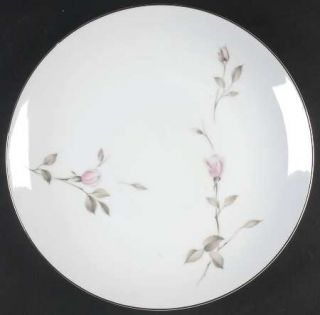 Mikasa Adela 11 Round Platter/Chop Plate, Fine China Dinnerware   Pink Rosebuds