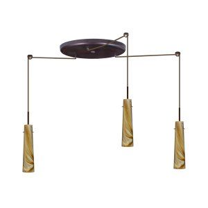 Besa Lighting BEL 3BW 5674HN BR Camino Pendant