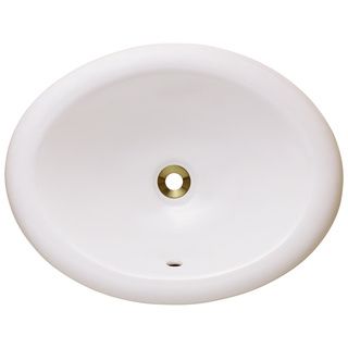 Polaris Sinks P7191ob Bisque Overmount Porcelain Vanity Bowl