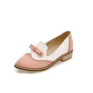 Faux Leather Flat Heel Comfort Flats with Bowknot Shoes(More Colors)