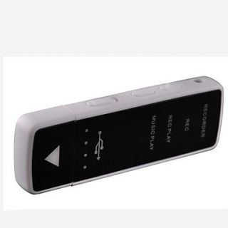 4G Mini USB 2.0 Rechargeable Voice Recorder   White
