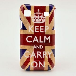 Retro UK Flag Keep Calm and Carry On Hard Back Cover Case for Samsung Galaxy S I9000