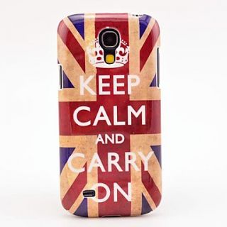Retro UK National Flag Keep Calm and Carry on Pattern Hard Back Cover Case for Samsung Galaxy S4 Mini I9190