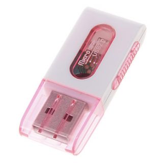 Mini USB 2.0 Memory Card Reader (Assorted Colors)