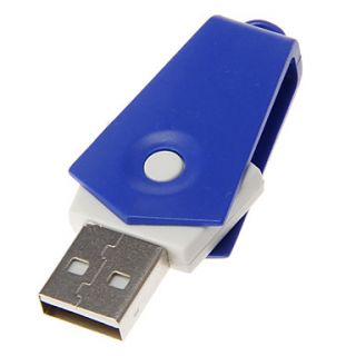 Mini USB Memory Card Reader (Blue)