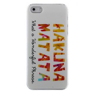 Hakuna Matata Plastic Back Case for iPhone 4/4S