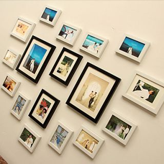 Romantic Photo Wall Wall Frame Collection   Set of 17