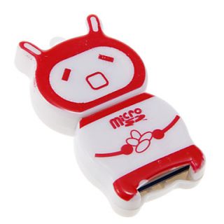 Mini USB Memory Card Reader (RedWhite)