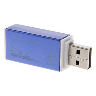 4 in 1 USB 2.0 Multi Card Reader (Blue)