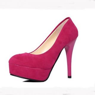 Suede Womens Stiletto Heel Pumps Platform Heels Shoes (More Colors)