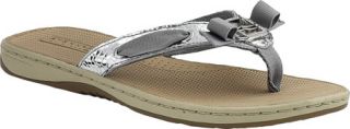 Womens Sperry Top Sider Serenafish   Silver Metallic Python Casual Shoes