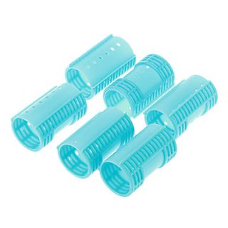 6pcs Plastic Hair Rollers(Blue)