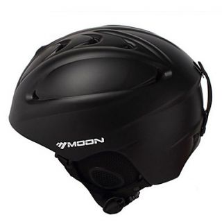 MOON Unsiex Matte Black Fall/Winter ABS Ski/Snowboard Helmet