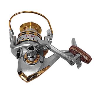 GF4000 Type Silver And Gold Color Fishing Baircasting Reel