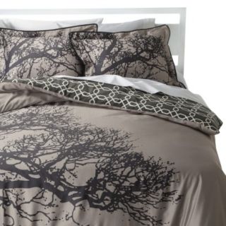 Room 365 Tree Silhouette Reversible Comforter Set   Gray (Full/Queen)