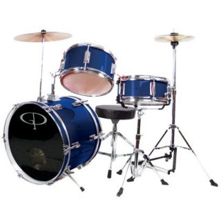 GP Percussion GP50 3 pc. Complete Junior Drum Set   Metallic Midnight Blue