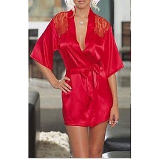 Womens Sexy Lace Pajamas Robes