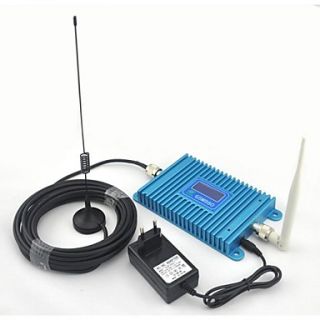 LCD Display GSM 900MHz Mobile Phone GSM980 Signal Booster , GSM Signal Repeater With 10m Cable Sucker Antenna