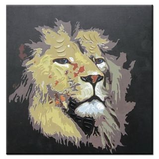 Hand Painted Oil Painting Animal Abstract Lion