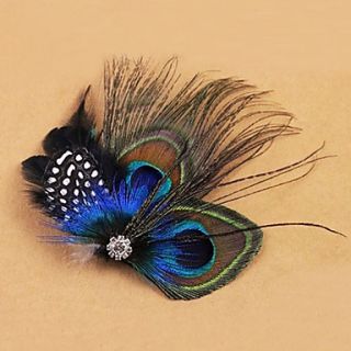 Graceful Feather Fascinator For Women 1 Pc