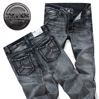 Mens Straight Skinny Fit Jeans