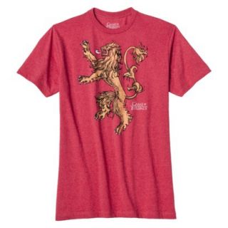 Mens Game of Thrones Lannister Lion   Red XL