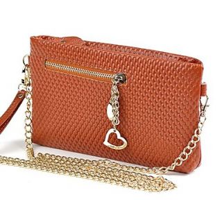 Women New Fashion Casual High Quality Genuine Leather Heart shaped zipper Handbag and Shoulder Bag