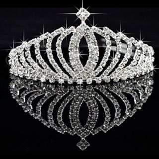 Gorgeous Alloy With Czech Rhinestones Wedding Tiara