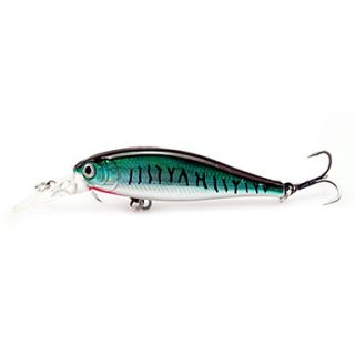 Fluorescent Blue Lures With Black Stripe