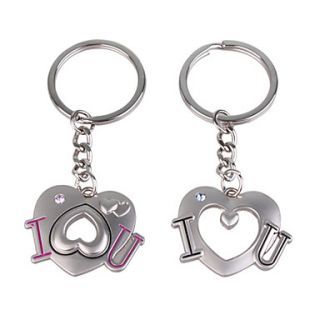 Stainless Lovers keychains (I U / 2 Piece Set)