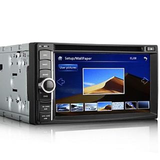 2 Din In Dash 6.2 Inch Touch Screen Car DVD Player GPS Multimedia With Bluetooth 3G Wifi IPOD A TV S890G