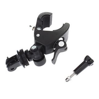 Bike Handlebar Seatpost Roll Cage MountTripod AdapterScrew for GoPro Hero2/3/3 (Black)