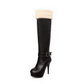 Suede Faux Leather Womens Fashion Two Kinds of Wear High heel Platform Long Boots Big Size (More Colors)