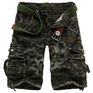 Mens Handsome Camouflage Shorts(without Belt)