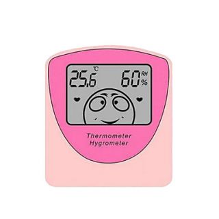 Digital LCD Indoor Desk Thermometer Humidity Temperature Hygrometer Meter
