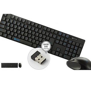WORTLEY X8 2.4G Wireless Super thin LED Optical Keyboard Mouse Suit