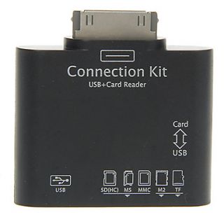 Mini Memory Card Reader USB for Samsung Galaxy Tab (Black)
