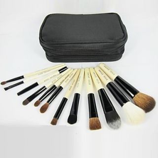 12Pcs Black High grade Professional Makeup Brush Set