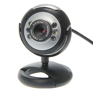 Roundness Shaped Desktop 8 Megapixel Webcam with Mic Night Vision LED