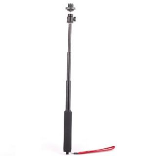 New Retractable Handheld Pole Monopod with Black Plastic Mount for GoPro Hero 2 3 3