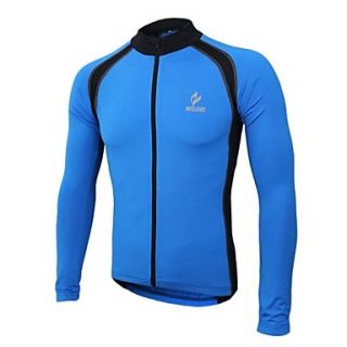 Arsuxeo Long Sleeve Full Zip Cycling Jersey for Men
