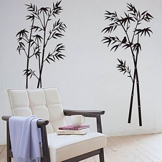 Botanical Bamboo Decorative Removable Wall Stickers