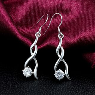 High Quality Fashion Slivery Alloy Womens Drop Earring(1 Pair)